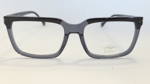 Me Gusta MG2085 – męskie okulary geometryczne w czerni i transparentnej szarości 