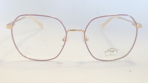 Oprawy damskie Me Gusta MG2592 – złote damskie okulary z fioletem 