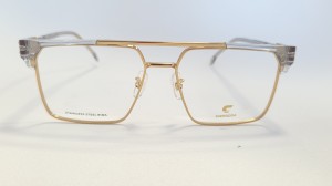 Carrera 1140 - męskie okulary korekcyjne złote z transparentnym tworzywem