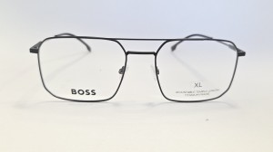 Oprawy męskie Boss 1995 - męskie okulary korekcyjne pilotki czarne 