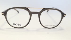 Oprawy męskie BOSS 1849 - czarne transparentne okulary męskie w stylu aviator 