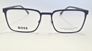  Boss 2001 - męskie okulary korekcyjne, granatowa metalowa oprawka 