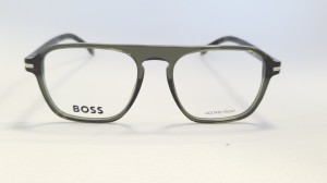 Boss 1510 - męskie okulary korekcyjne unisex, transparentna zieleń 