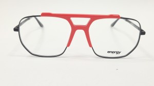 Massi ENERGY 20 – męskie okulary w stylu aviator czarno-czerwone